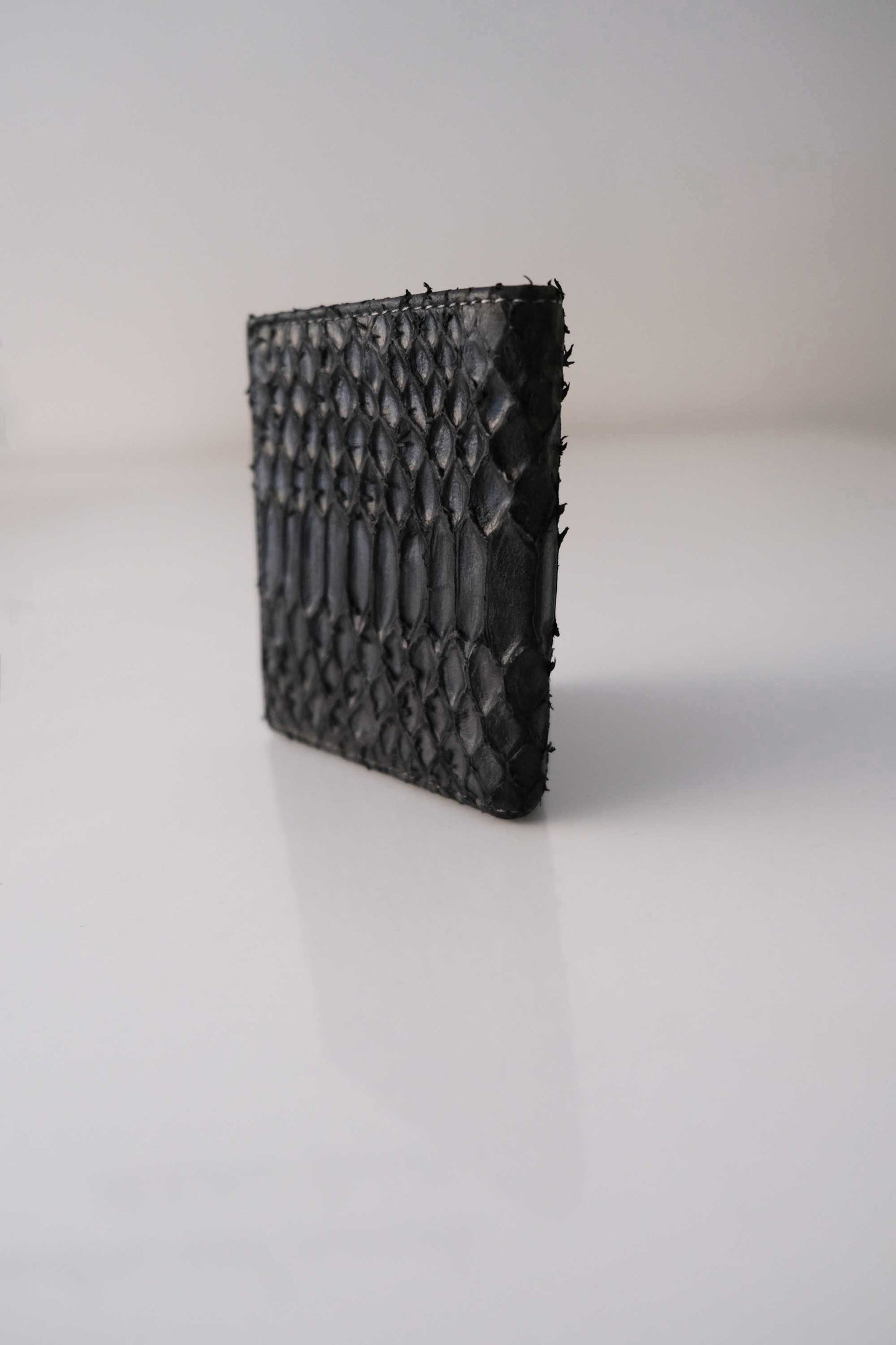 Wallet in Turner python print leather - Black -