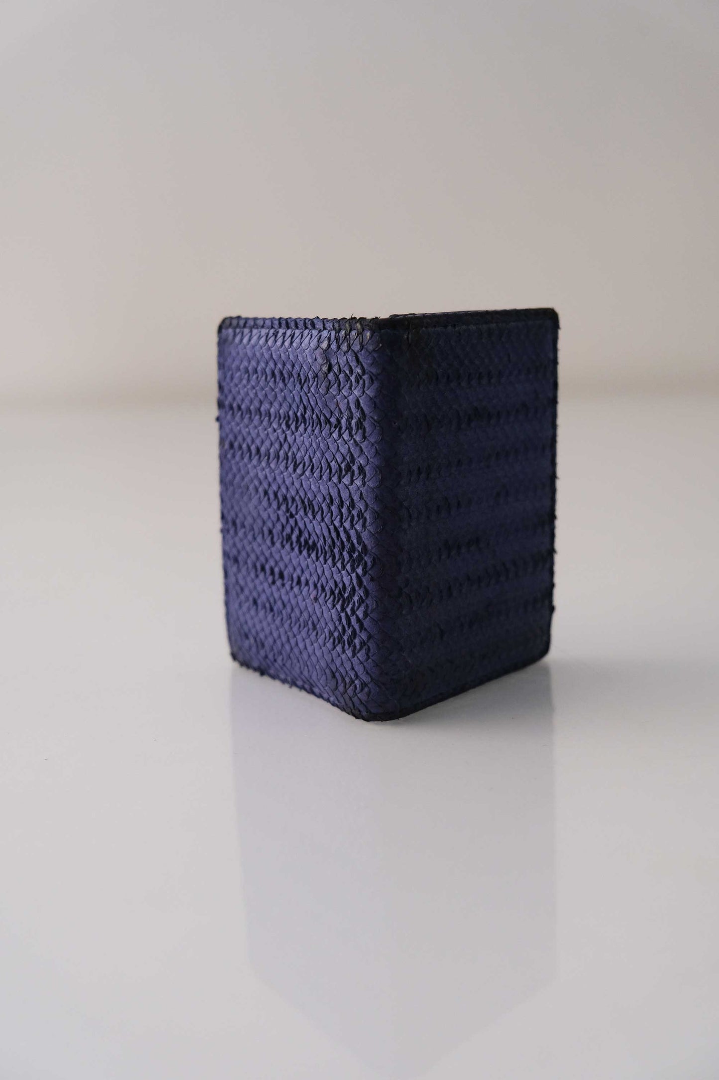 Card holder in Turner leather - Blueberry -