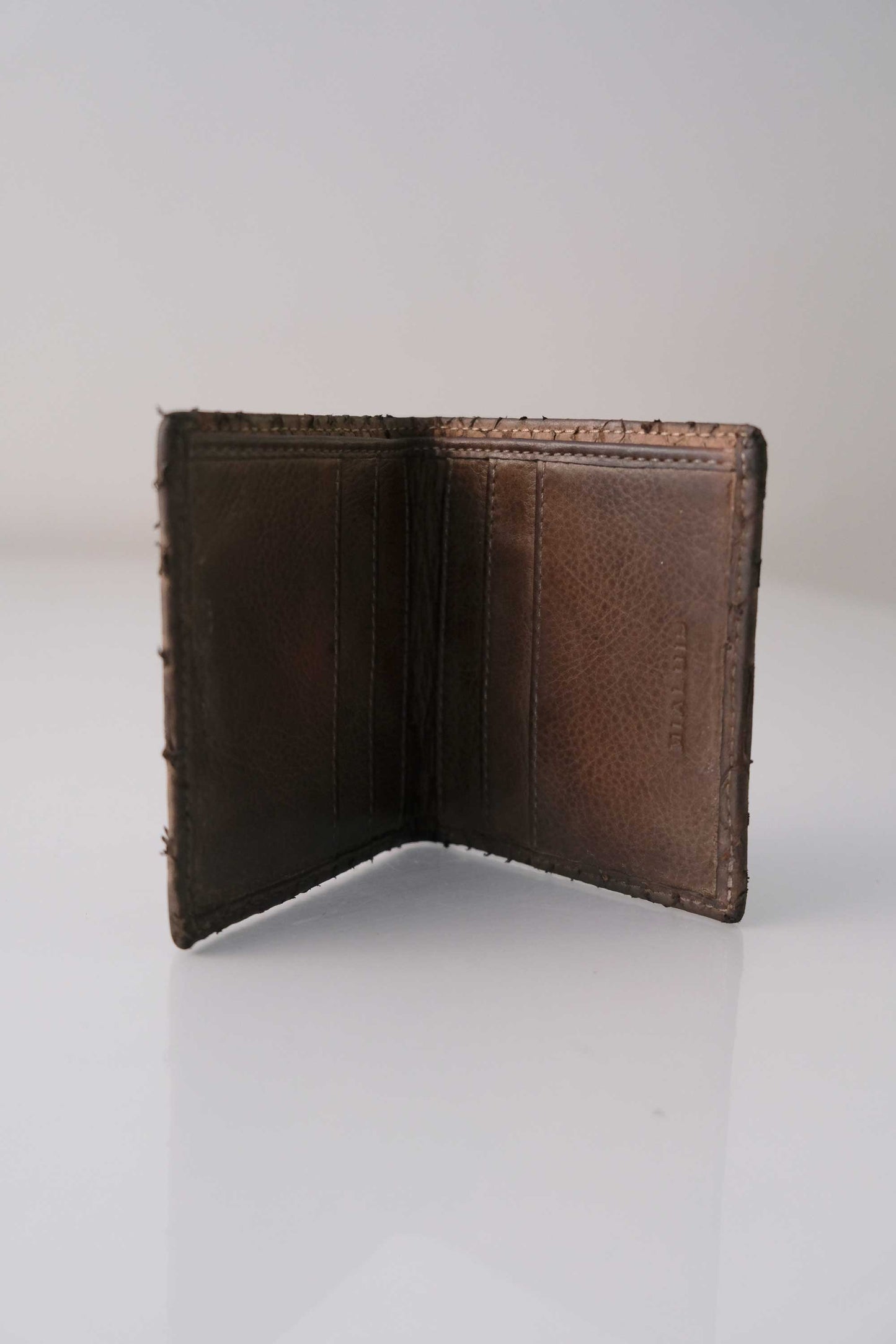 Wallet in Turner python print leather - Choccolate -