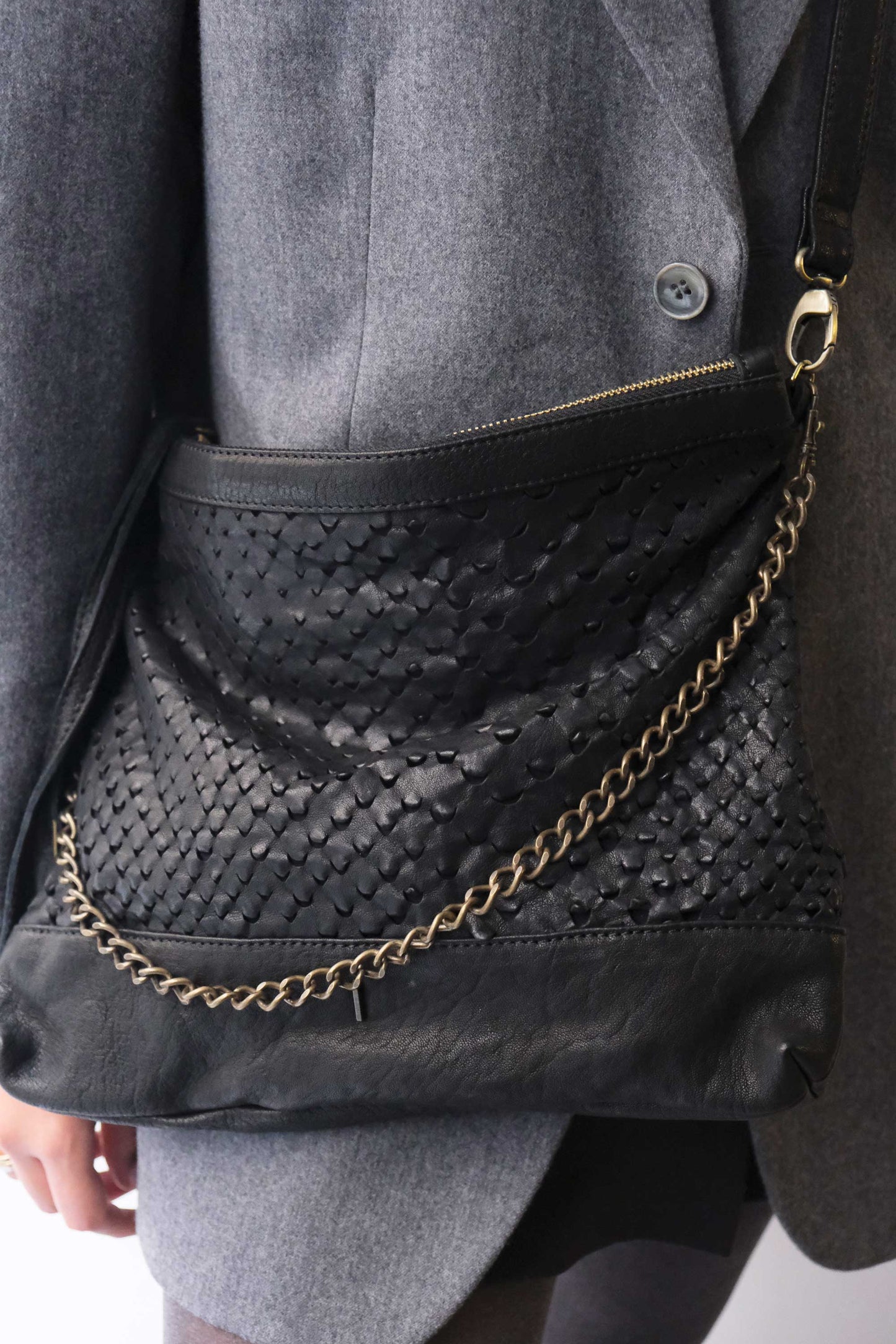 PRE ORDER discount 15%-Zoe in black perforated nappa leather - use code PREORDER15 - ESTIMATED DELIVERY SEPTEMBER 15- Made in Italy -