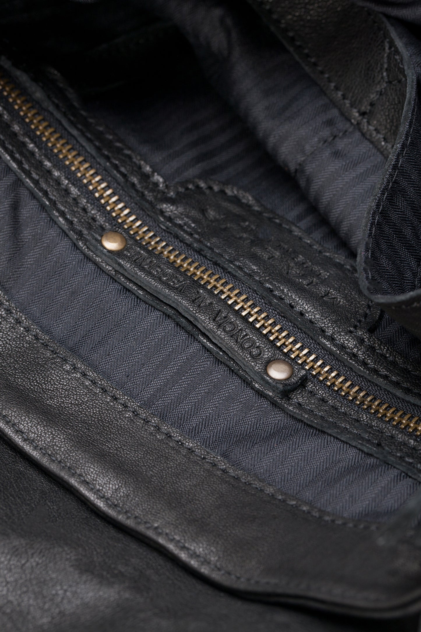 Do saddle bag in black perforated leather - Made in Italy -
