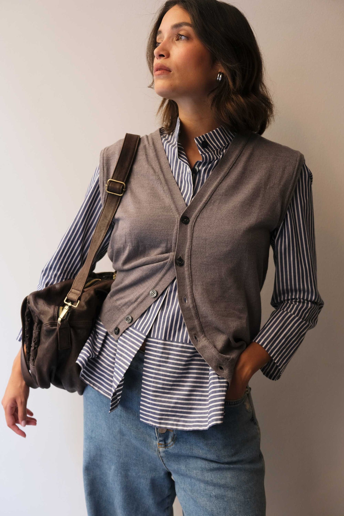 PRE ORDER discount 15%-Betty tote in brown perforated nappa leather - use code PREORDER15 - ESTIMATED DELIVERY SEPTEMBER 15- Made in Italy -