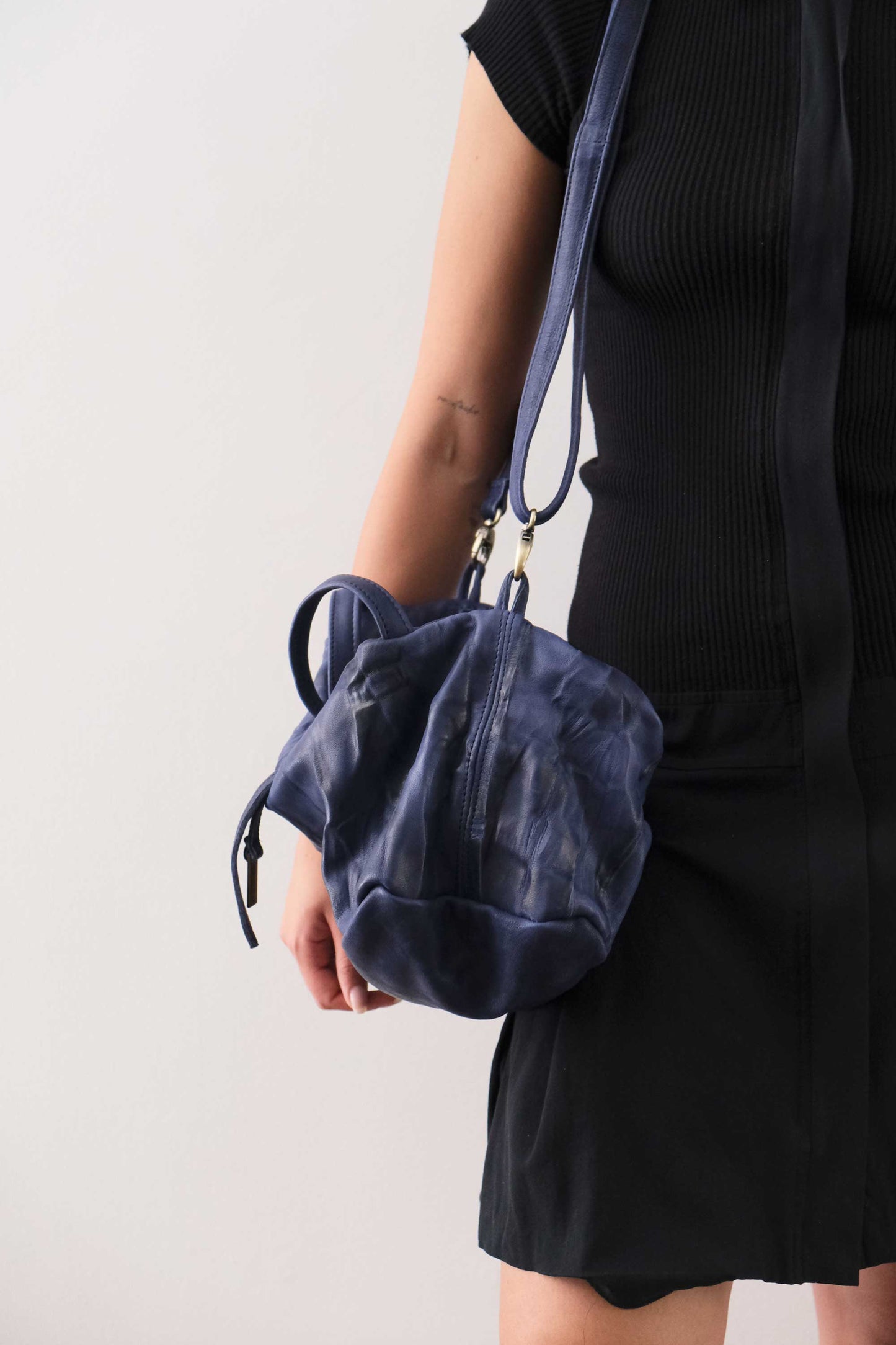PRE ORDER discount 15%-Bobo top handle bag in cobalto nappa lomè soft leather - use code PREORDER15 - ESTIMATED DELIVERY SEPTEMBER 15- Made in Italy -