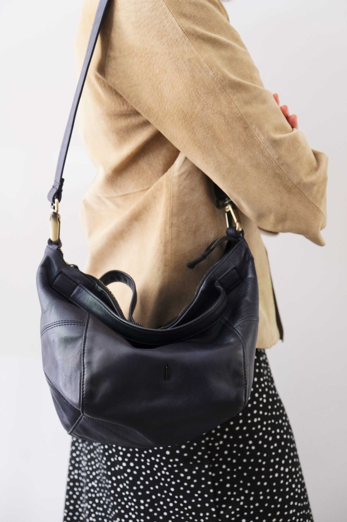 PRE ORDER discount 15%-Marty bag in cobalt turner calf soft leather - use code PREORDER15 - ESTIMATED DELIVERY SEPTEMBER 15- Made in Italy -
