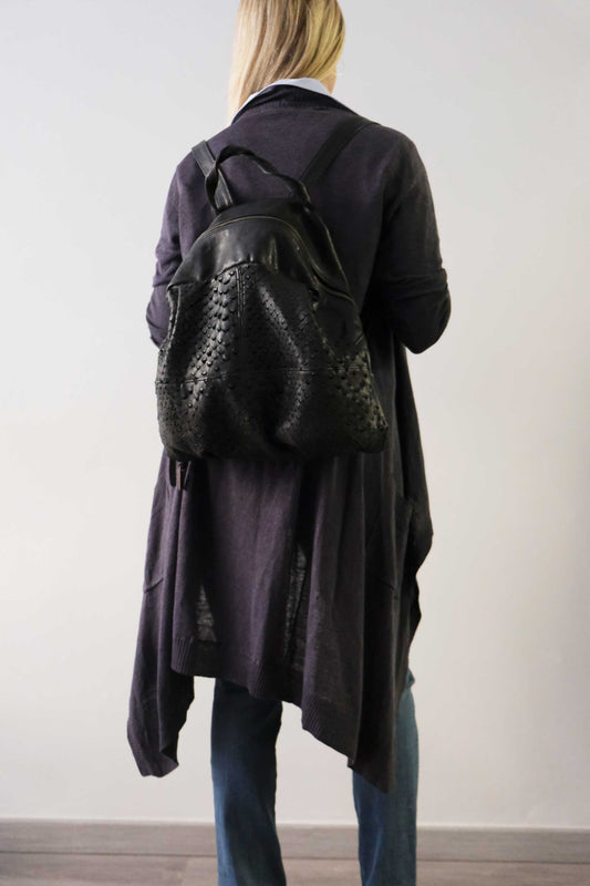 PREORDINE sconto 15% - Nerina zaino in nappa traforata - usa il codice PREORDER15 - LA CONSEGNA E' STIMATA 30 GIORNI DALL'ORDINE- Made in Italy -