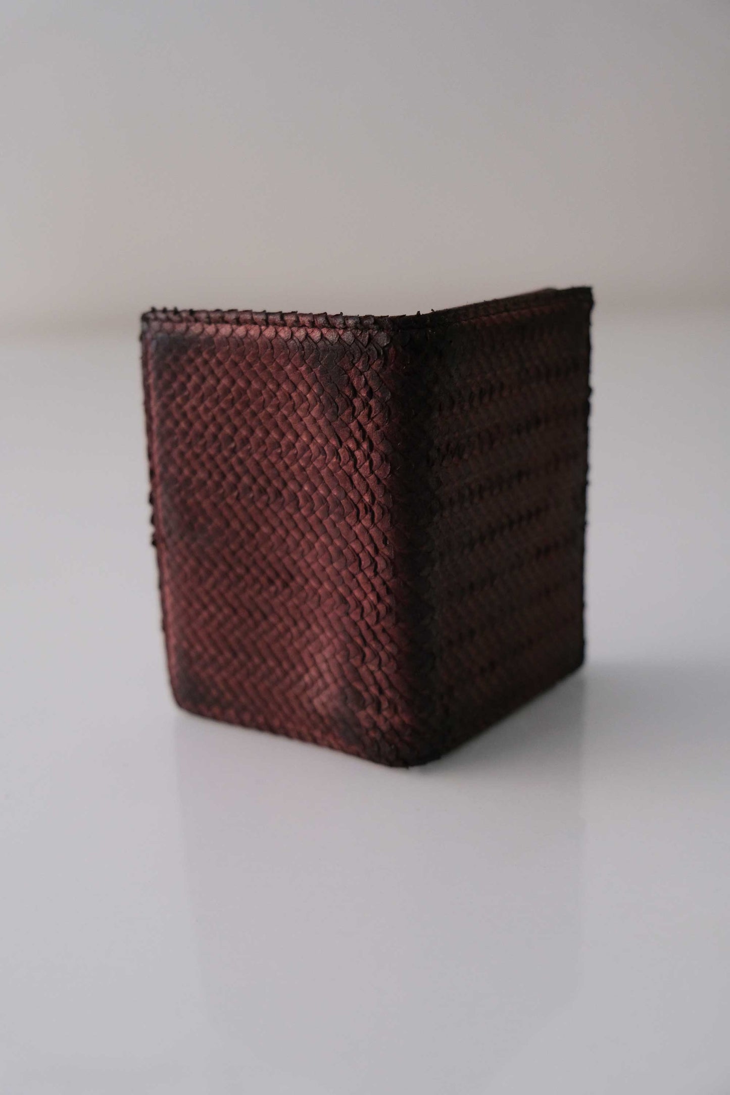 Card holder in Turner leather - Burgundy -