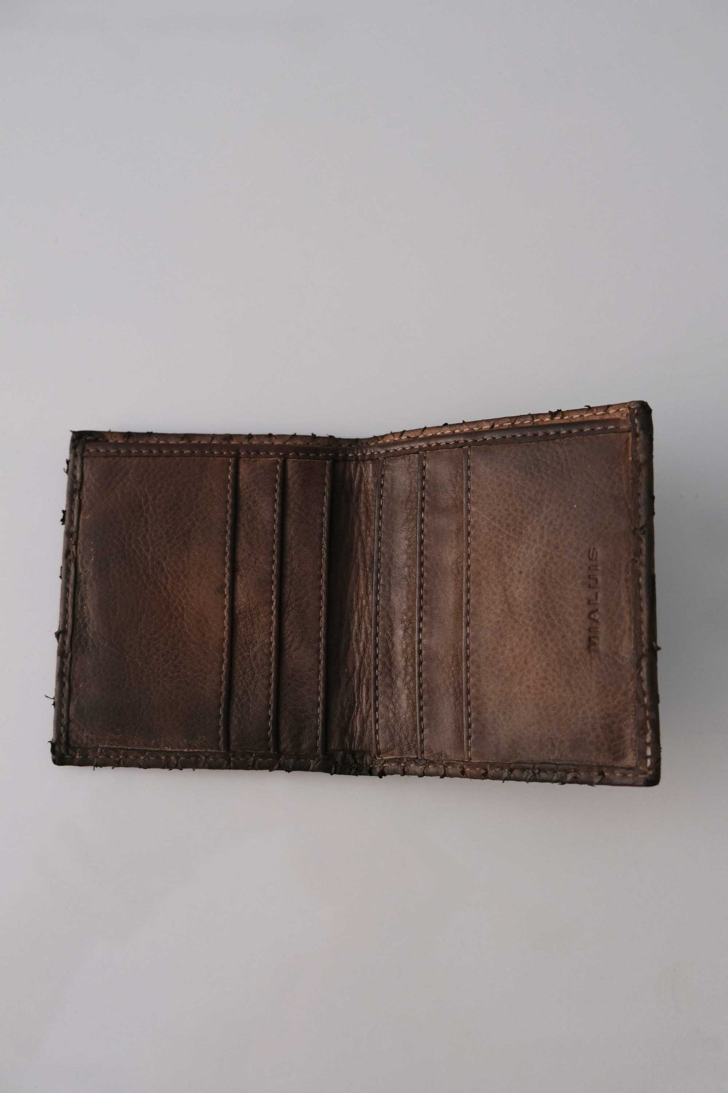 Wallet in Turner python print leather - Choccolate -