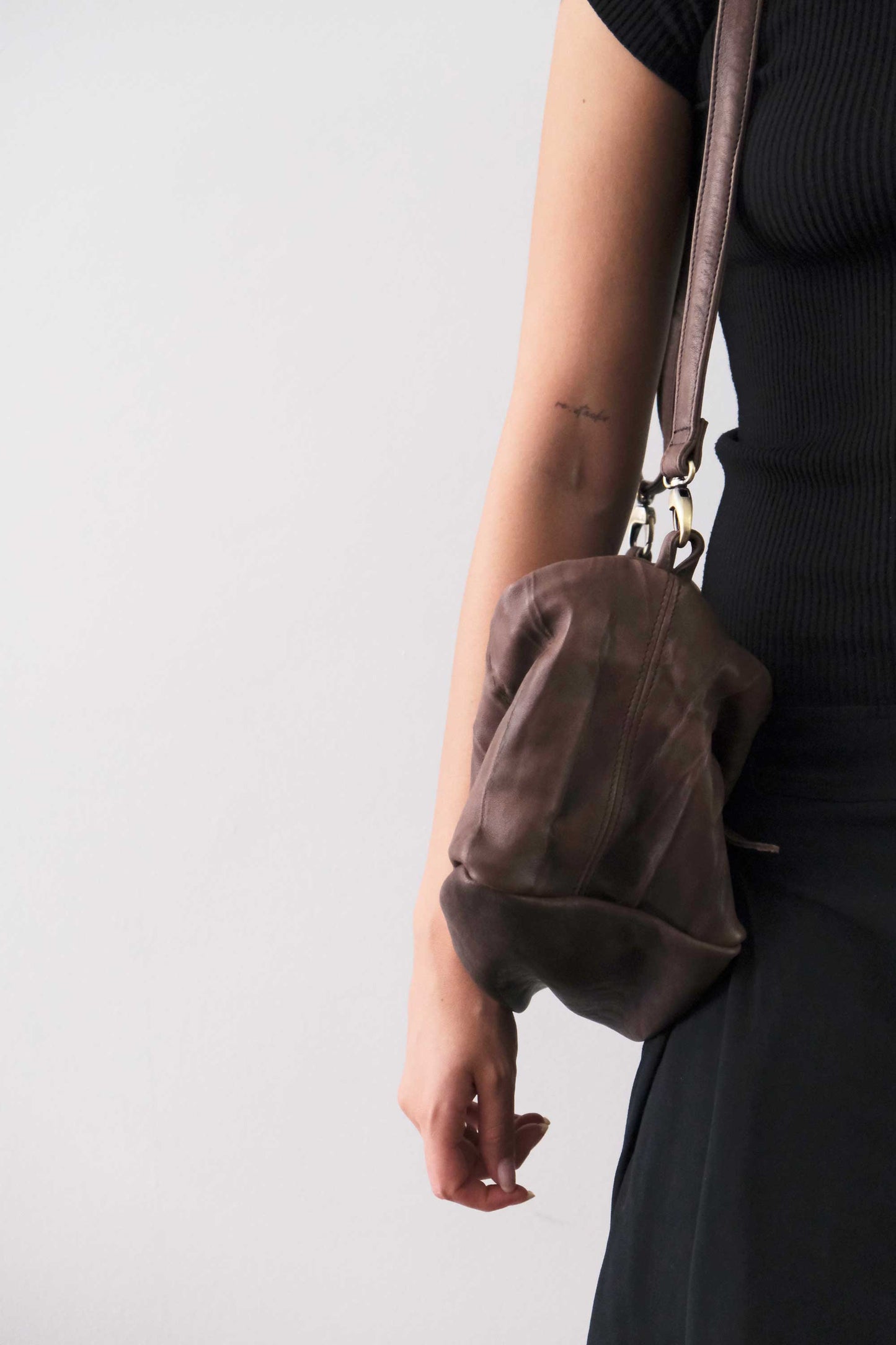 PRE ORDER discount 15%-Bobo top handle bag in brown nappa lomè soft leather - use code PREORDER15 - ESTIMATED DELIVERY SEPTEMBER 15- Made in Italy -