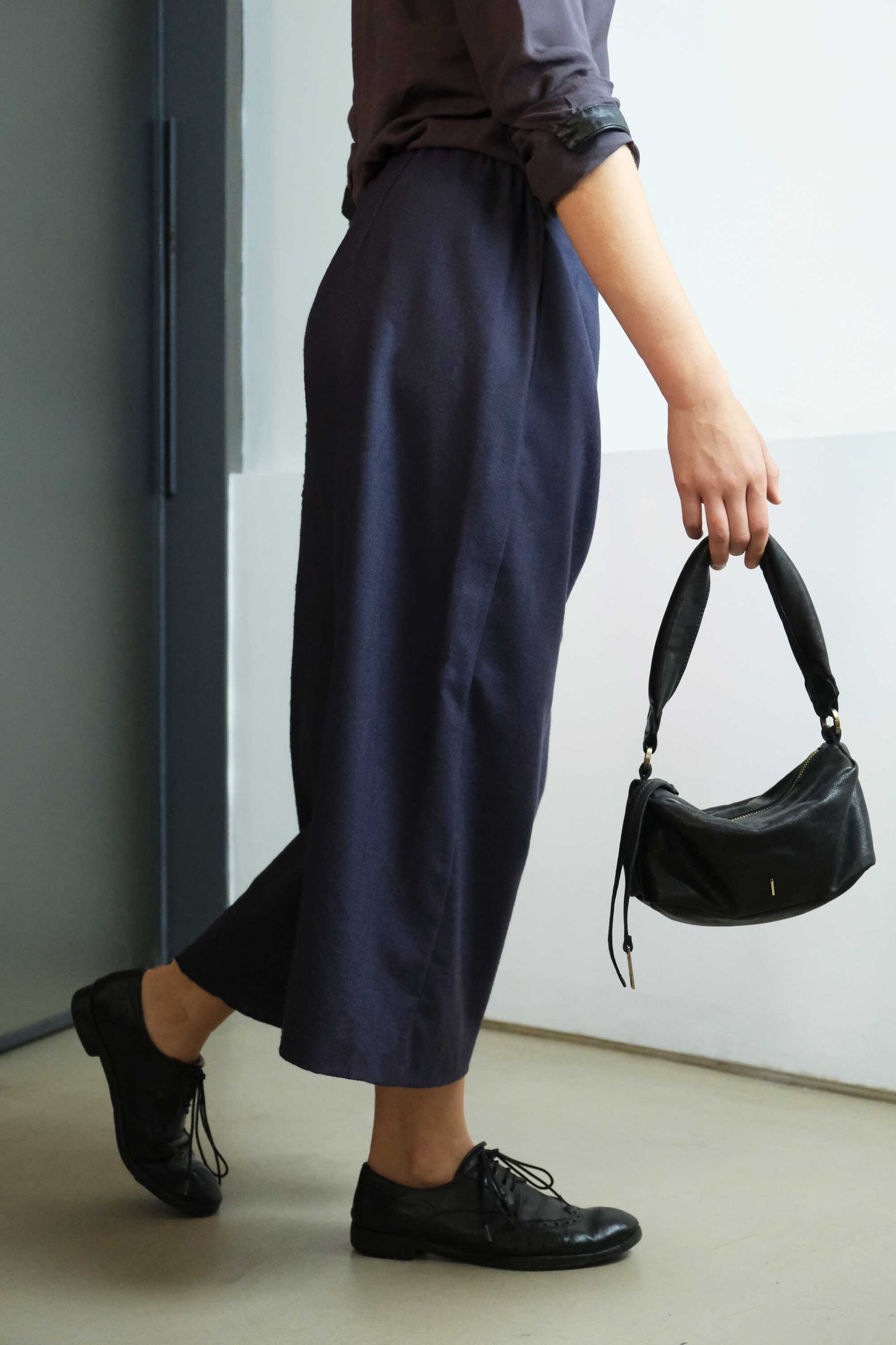 Bobo mini in black nappa vegetable leather