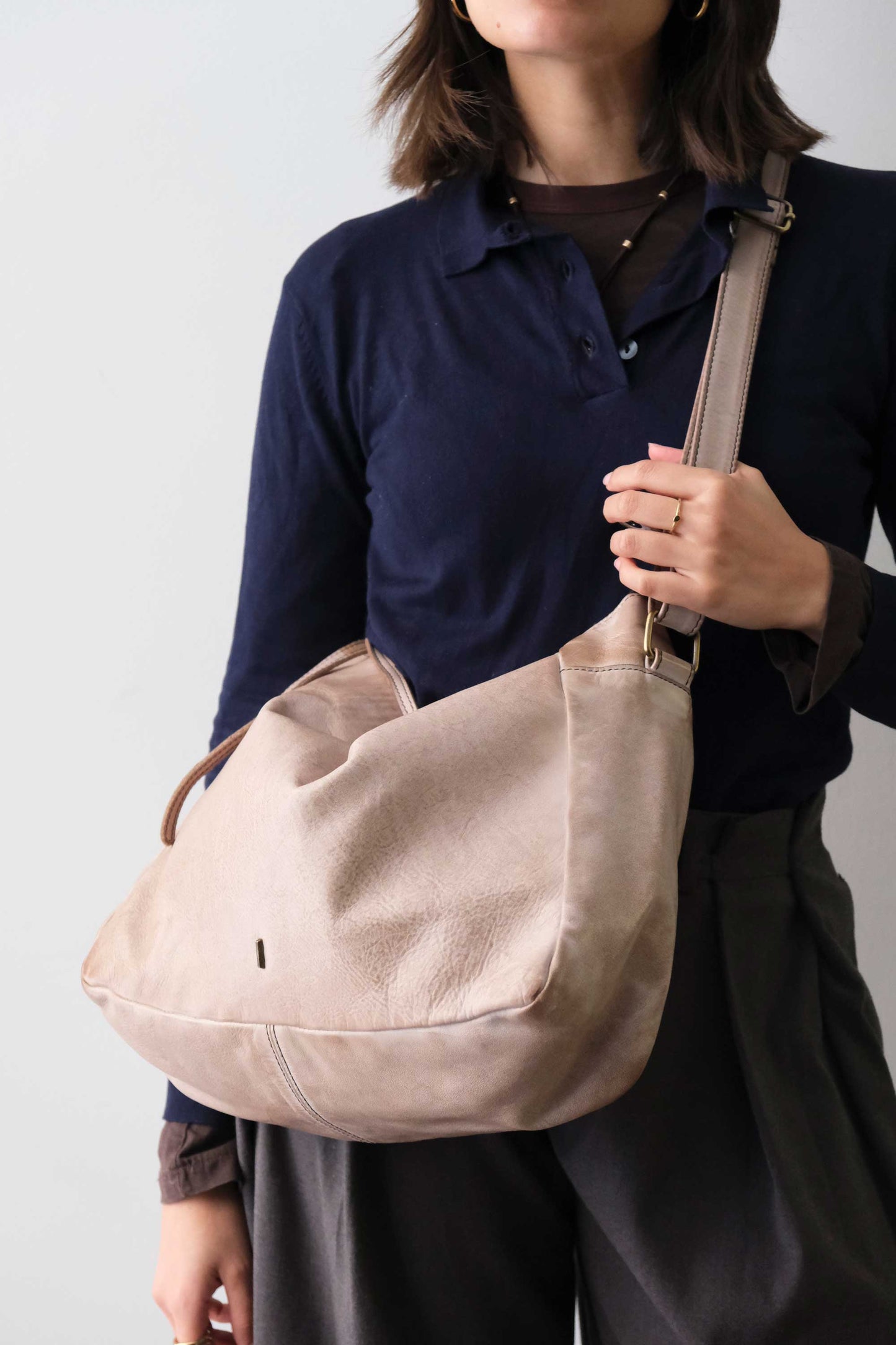 Chicca hobo bag in pelle corda turner - Made in Italy -