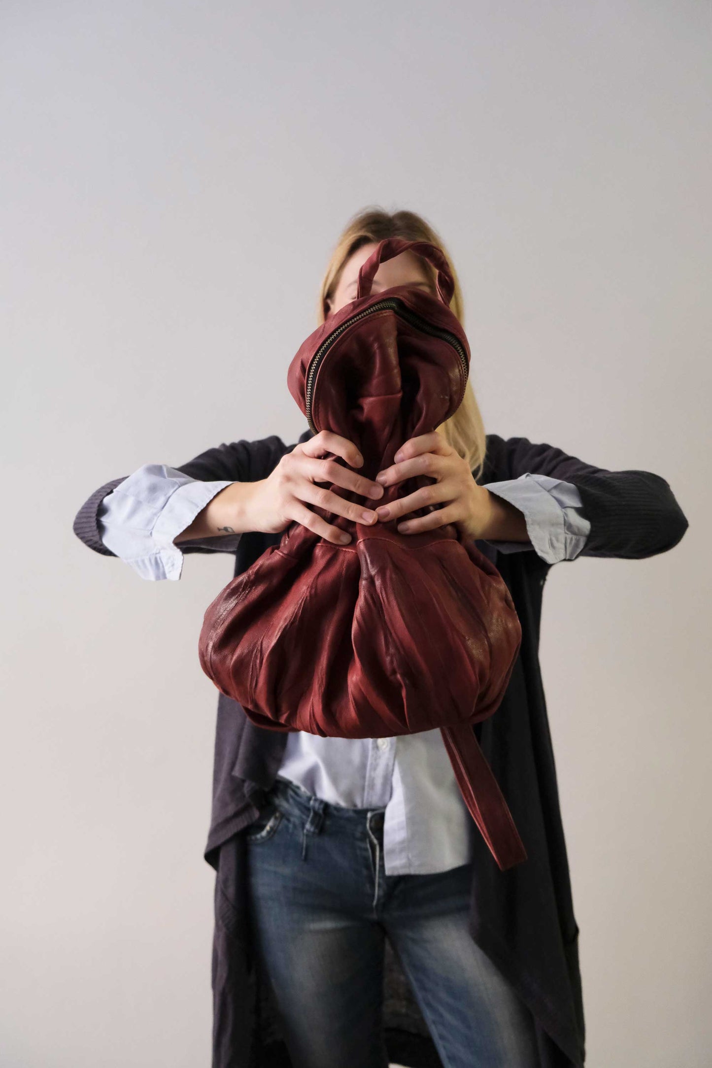 Nerina backpack in lome leather