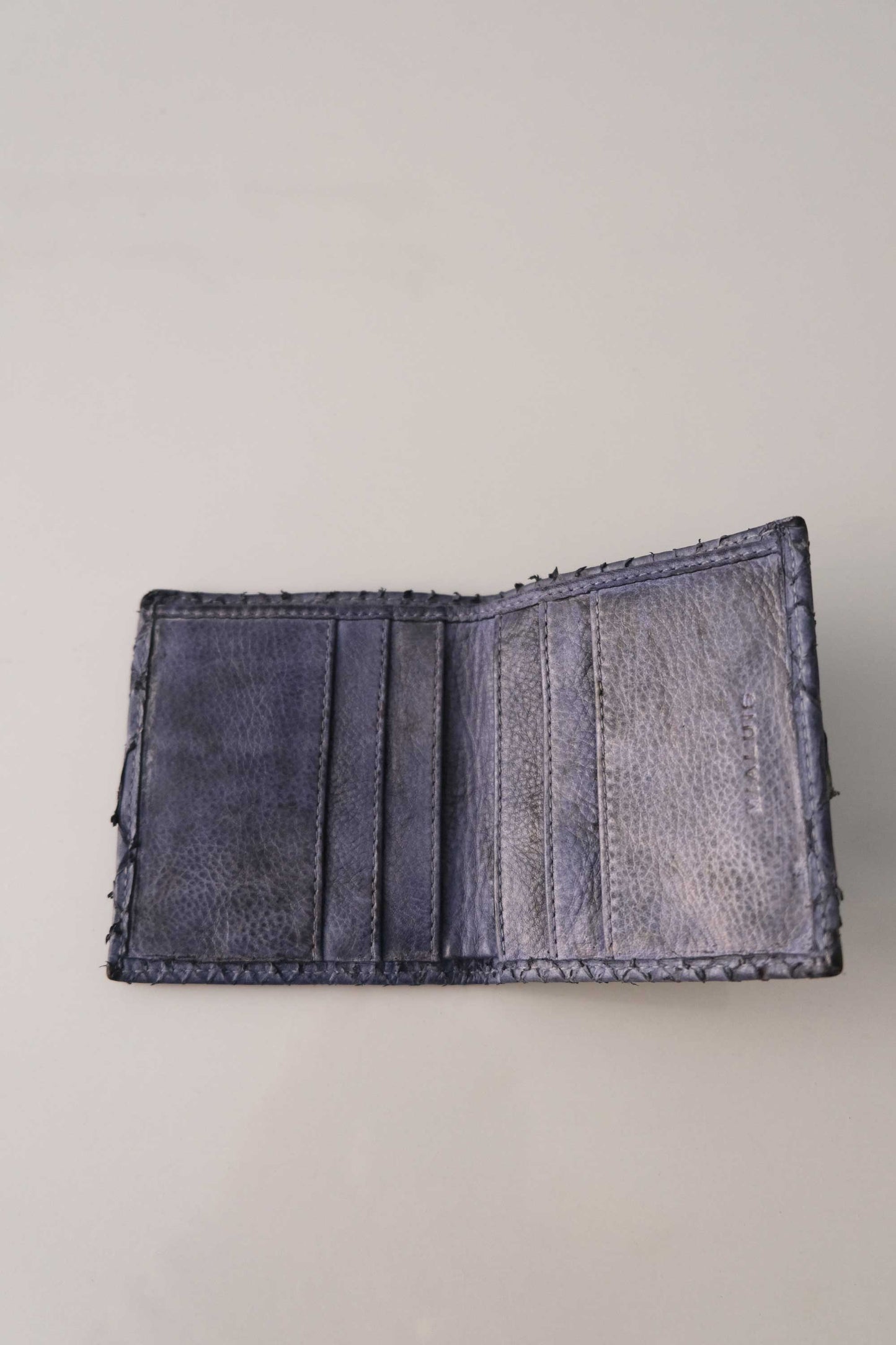 Wallet in Turner python print leather - Jeans -