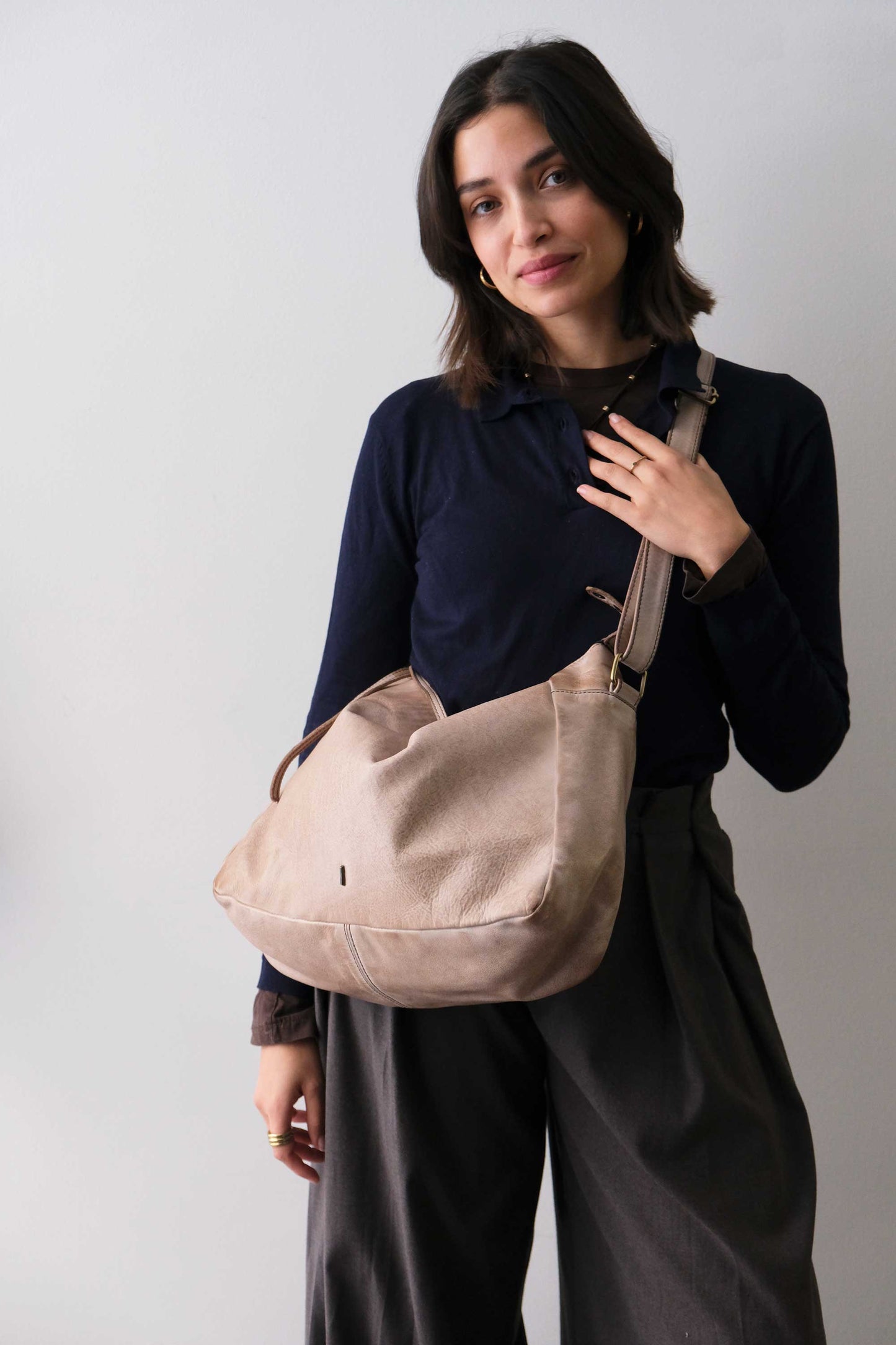 Chicca hobo bag in pelle corda turner - Made in Italy -