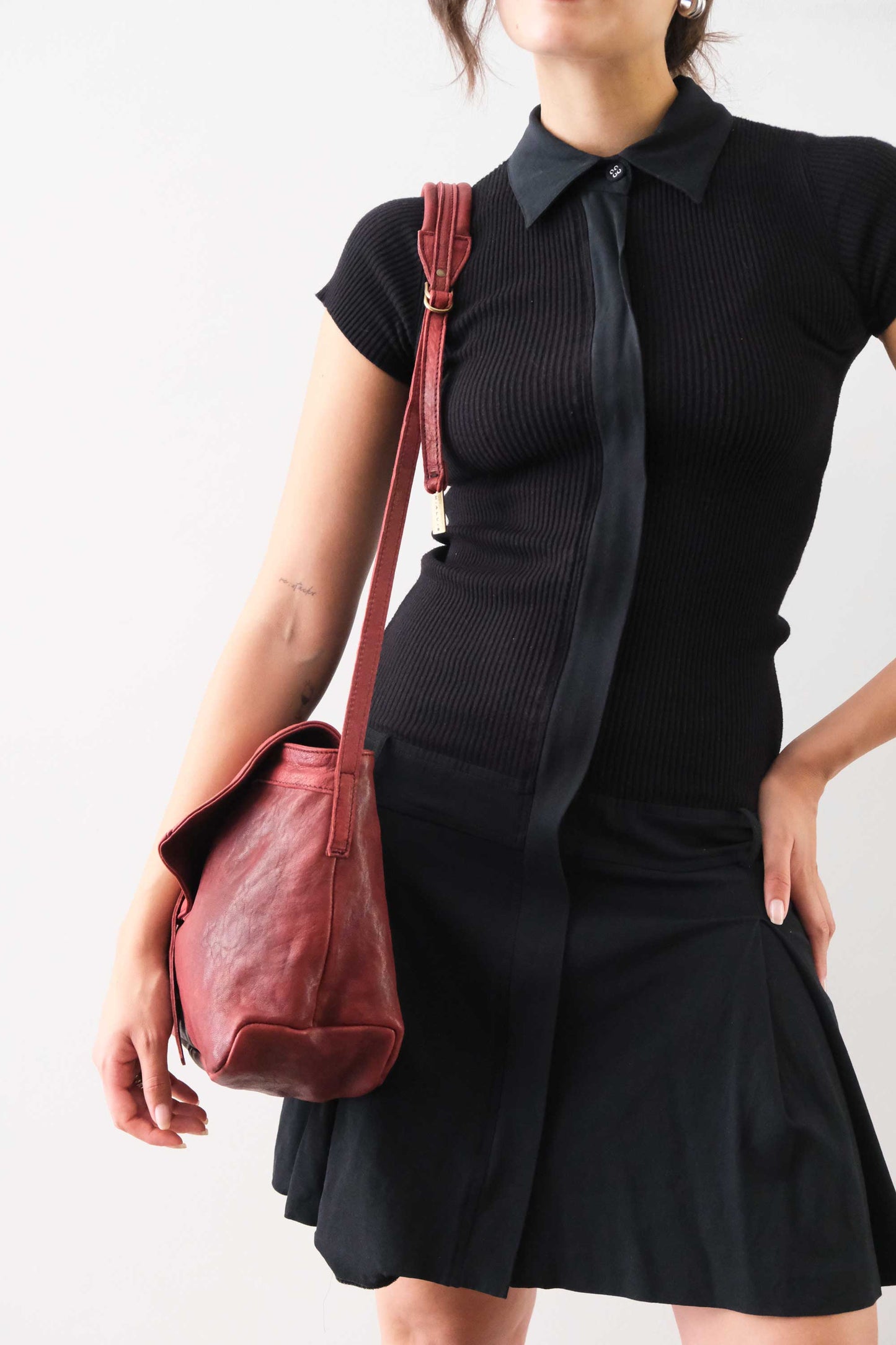 PRE ORDER discount 15%-Do saddle bag in habanero soft nappa washed - use code PREORDER15 - ESTIMATED DELIVERY SEPTEMBER 15- Made in Italy -