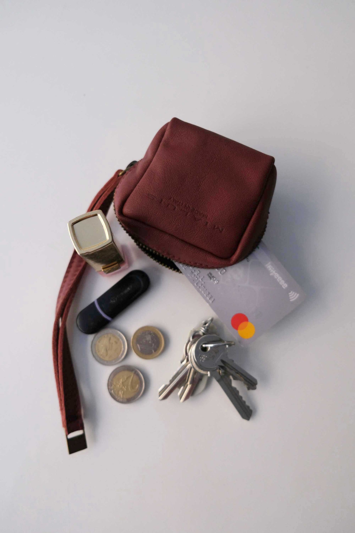 Dream box mini pochette in marboro soft leather