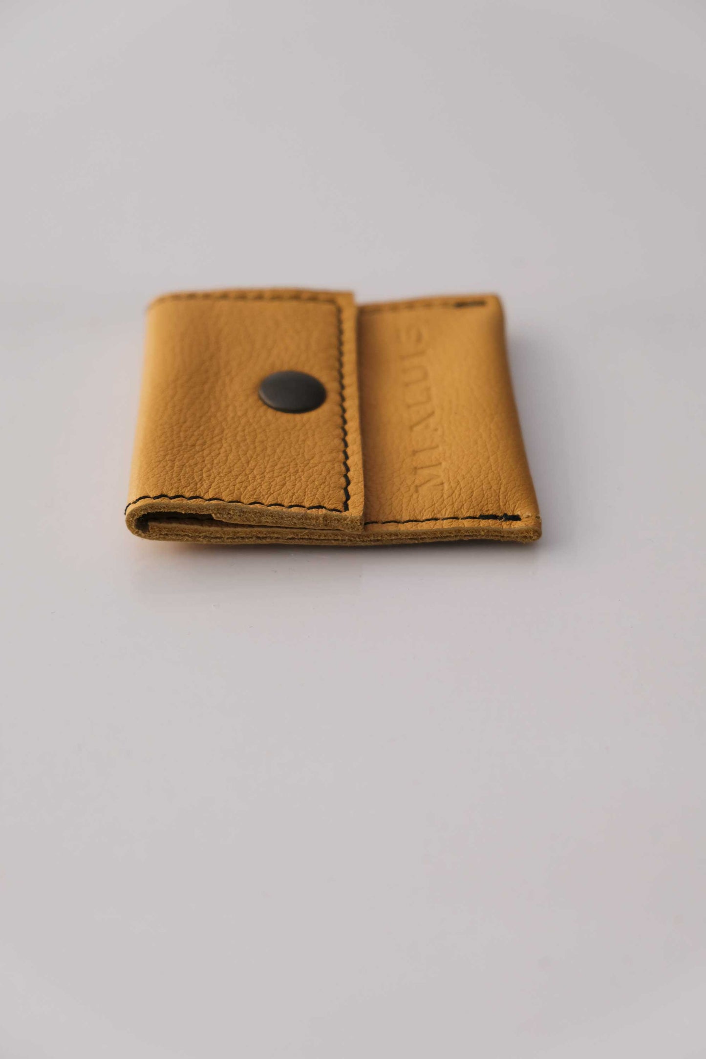 Dream Seed turmeric calf leather coin pouch - Made in Italy -