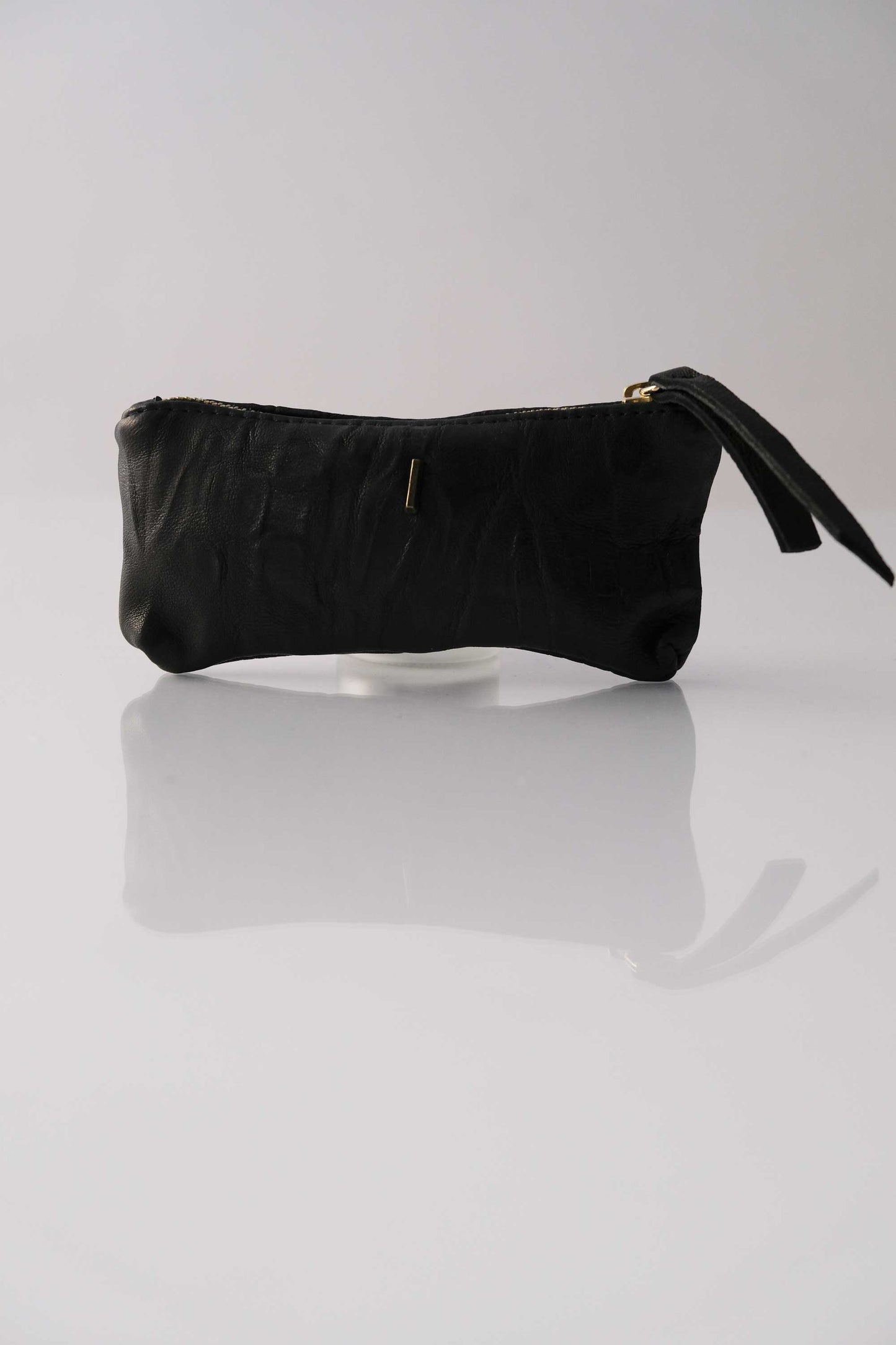 Mix nappa nera - Pochette sostenibile - Made in Italy -