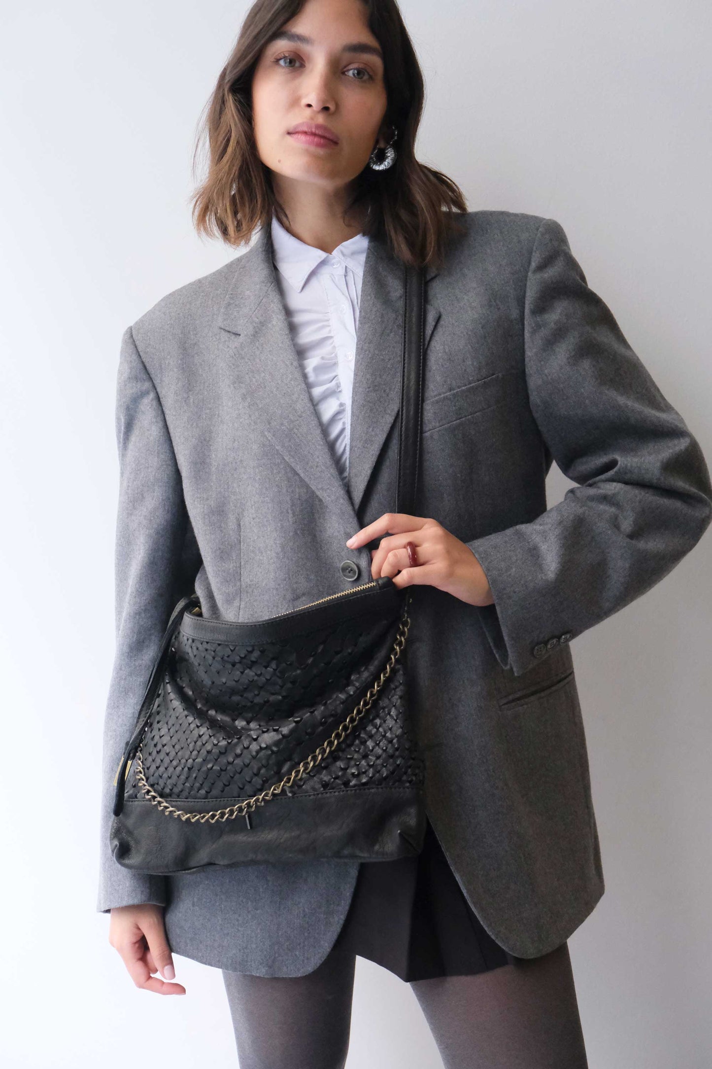 PRE ORDER discount 15%-Zoe in black perforated nappa leather - use code PREORDER15 - ESTIMATED DELIVERY SEPTEMBER 15- Made in Italy -