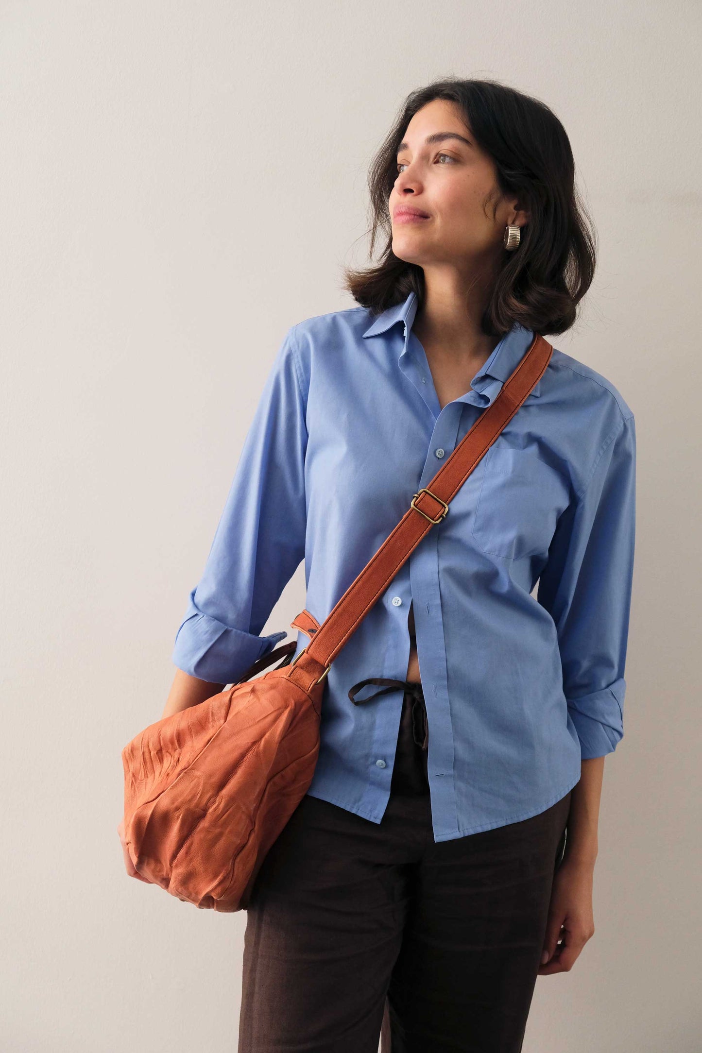 Chicca hobo bag in morbida nappa lomé lips - Made in Italy -