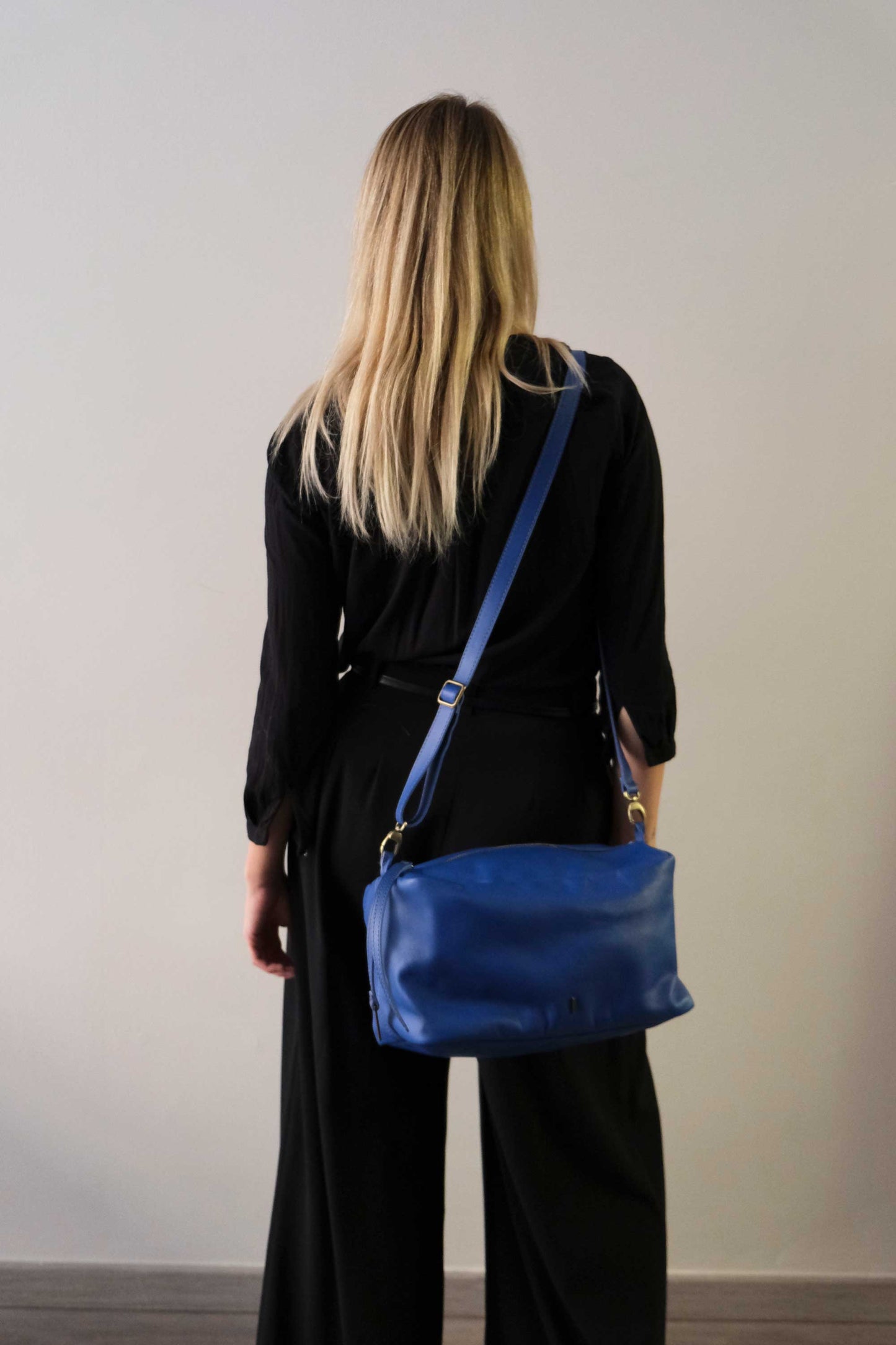 Bobo top handle bag in soft china leather