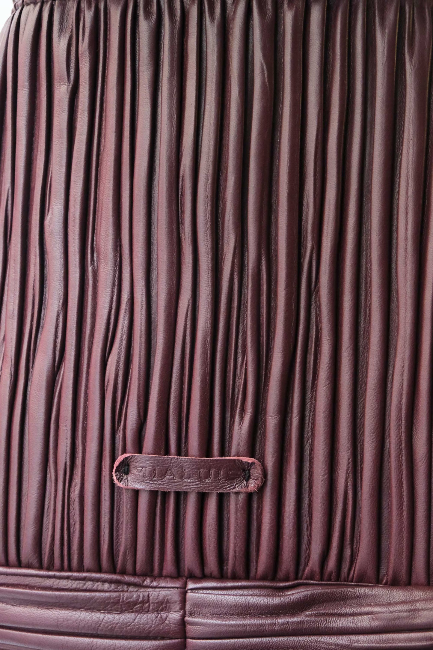 PRE ORDER discount 15%-Gabri tote bag in pleated plum colour nappa leather - use code PREORDER15 - ESTIMATED DELIVERY SEPTEMBER 15- Made in Italy -