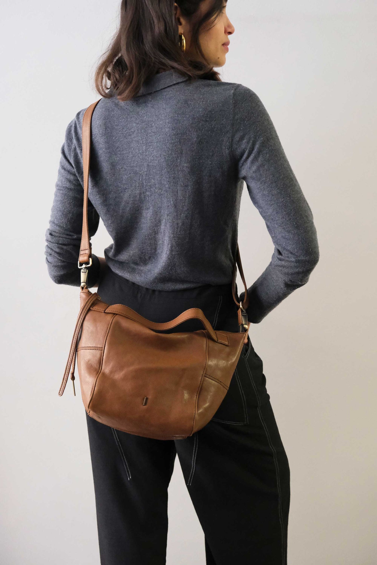 PRE ORDER discount 15%- Marty bag in cognac soft nappa - use code PREORDER15- DELIVERY DELIVERY END MARCH - Made in Italy -