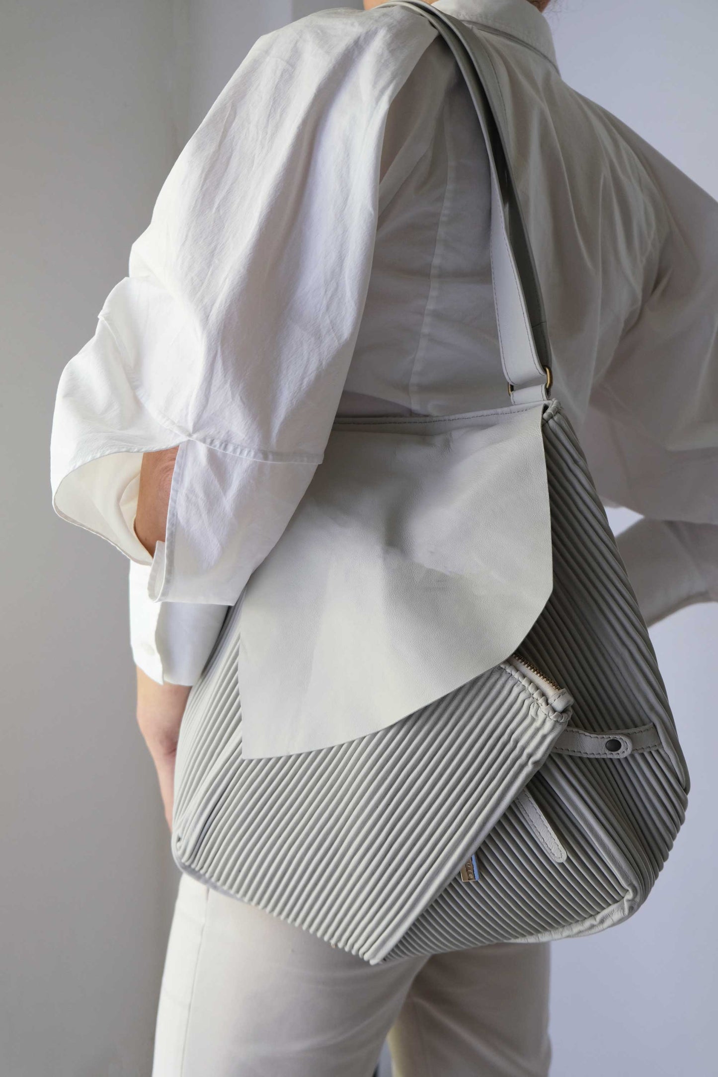 Gabri tote bag in pleated nappa