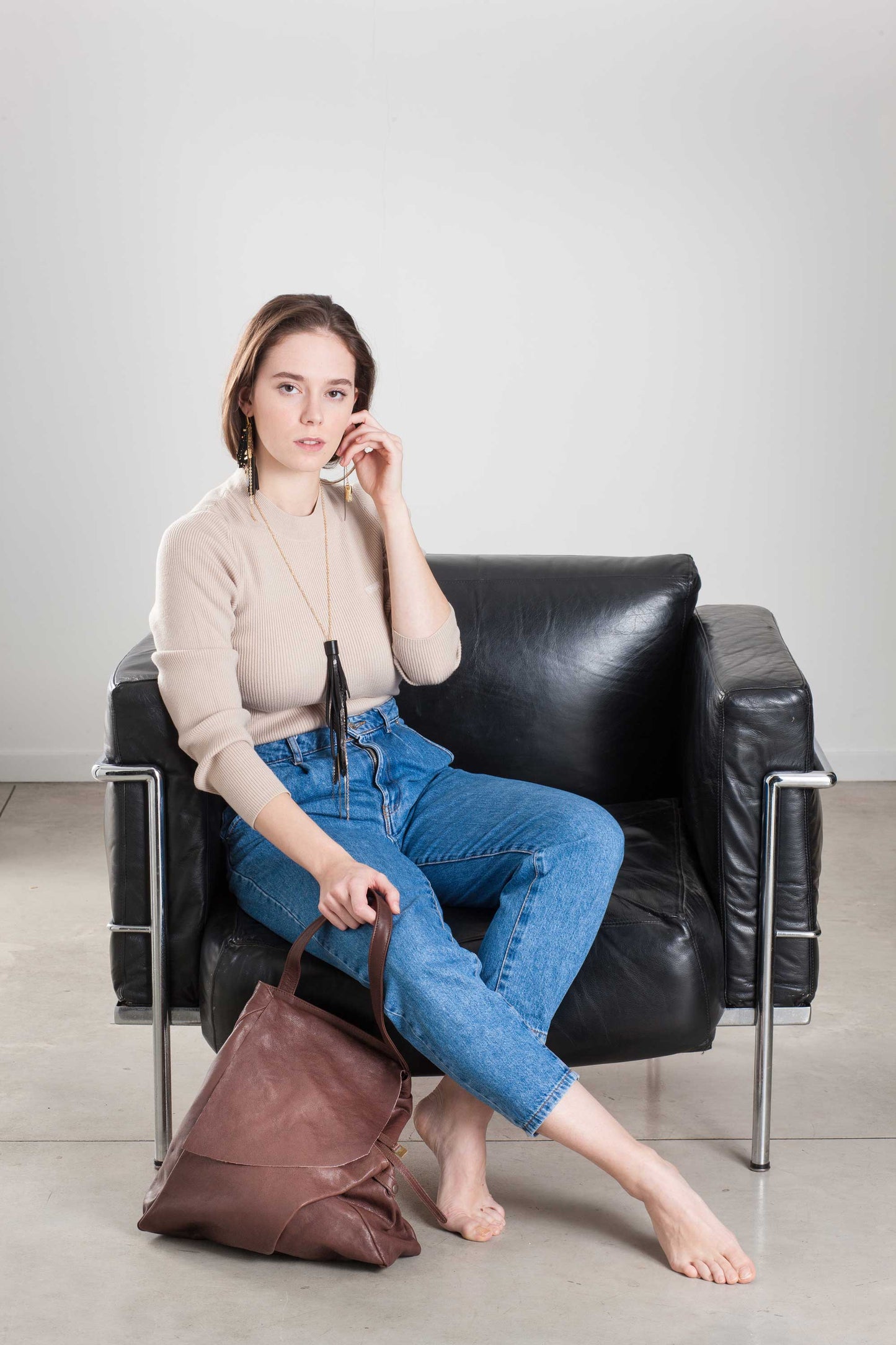 Ferdi tote bag in nappa leather