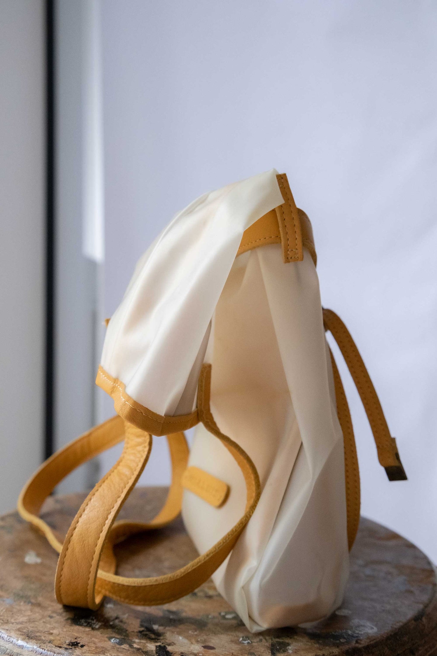 Marzia in soft transparent pvc and nappa leather