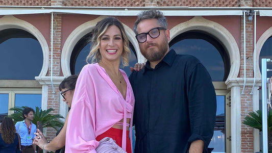 Mialuis at the 82nd Venice International Film Festival 2025 with Samanta Piccinetti