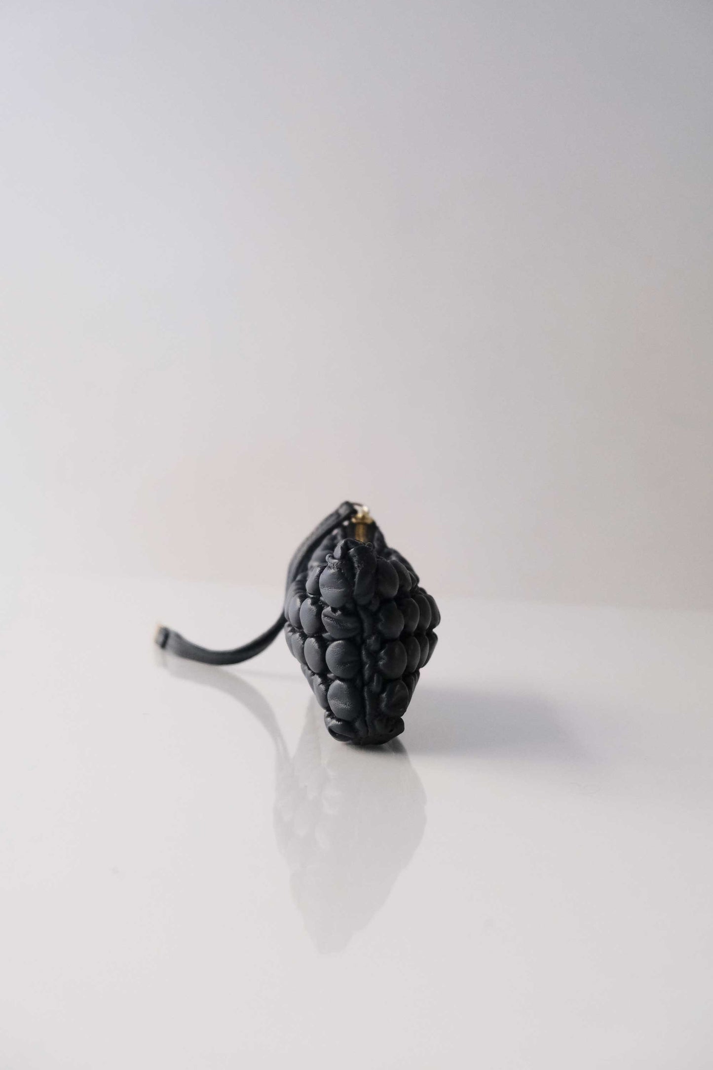 Bubble Mialuis in pleated bubble navy soft nappa leather - Made in Italy -