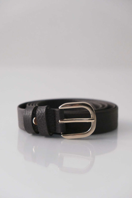 Belt Linea natural grain calf brown - Made in Italy -