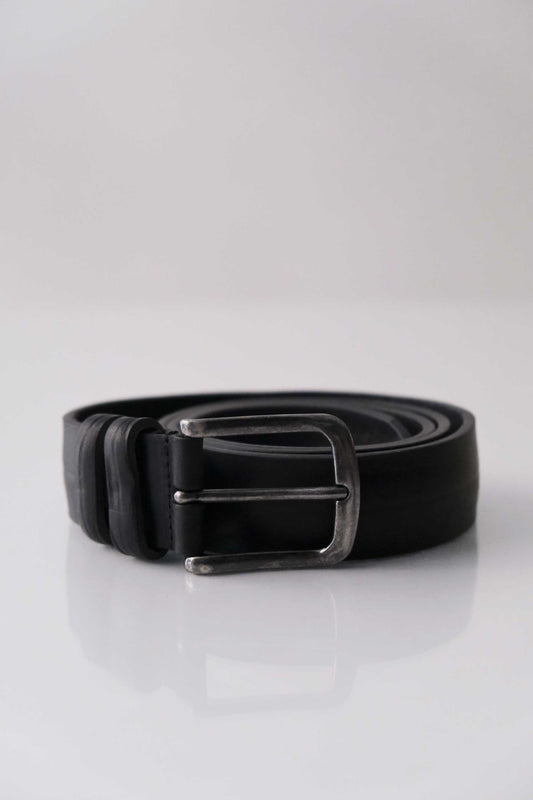 Belt Punto – Men’s vegetable-tanned leather black – Made in Italy