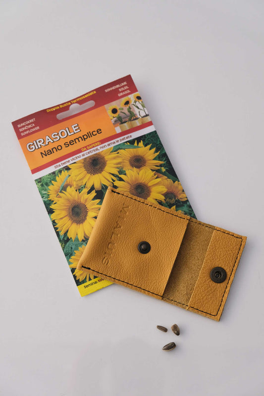 Dream Seed porta monete curcuma - Made in Italy -