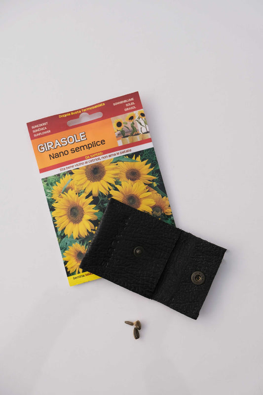 Dream Seed porta monete nero - Made in Italy -