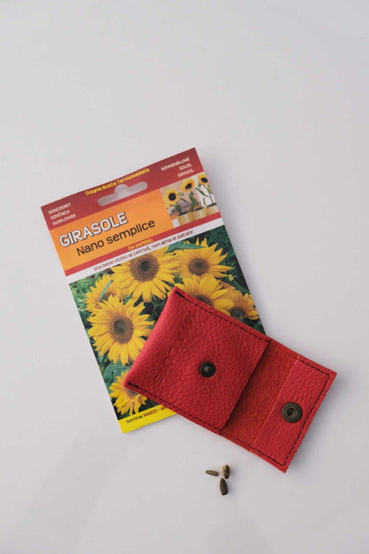 Dream Seed porta monete rosso - Made in Italy -