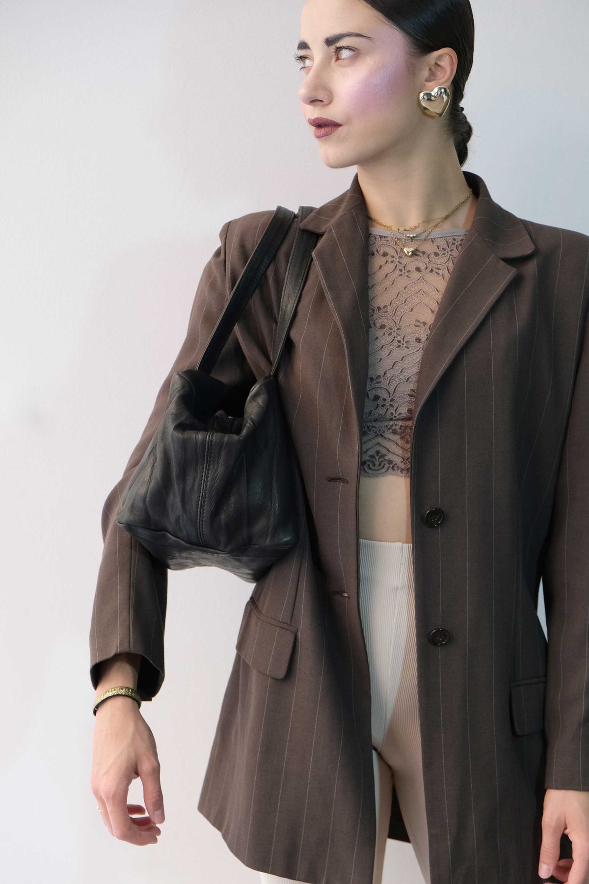 Maribè in black lomè nappa leather – Made in Italy