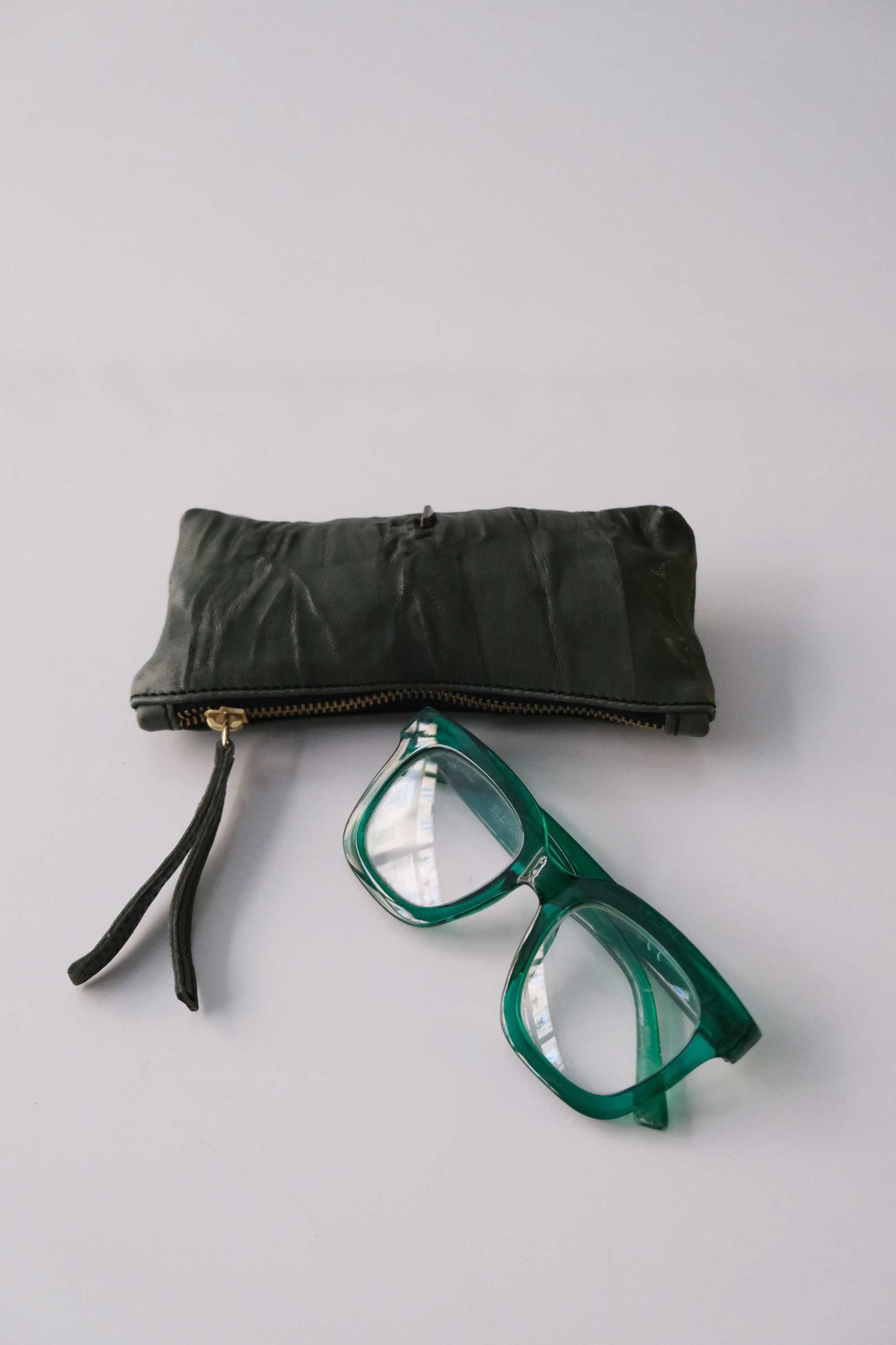 Mix soft leather lome forest  – The Sustainable Pochette - Made in Italy