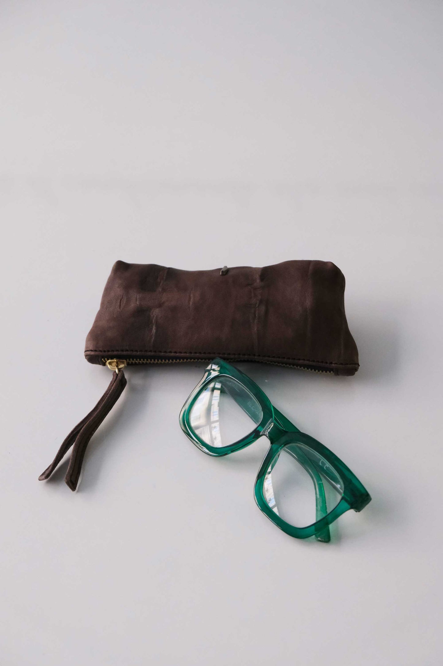 Mix soft chocolate nappa lomè leather – The Sustainable Pochette - Made in Italy