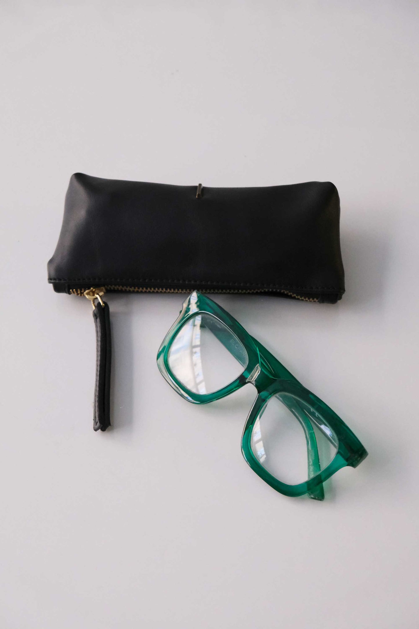 Mix calf leather black  – The Sustainable Pochette - Made in Italy