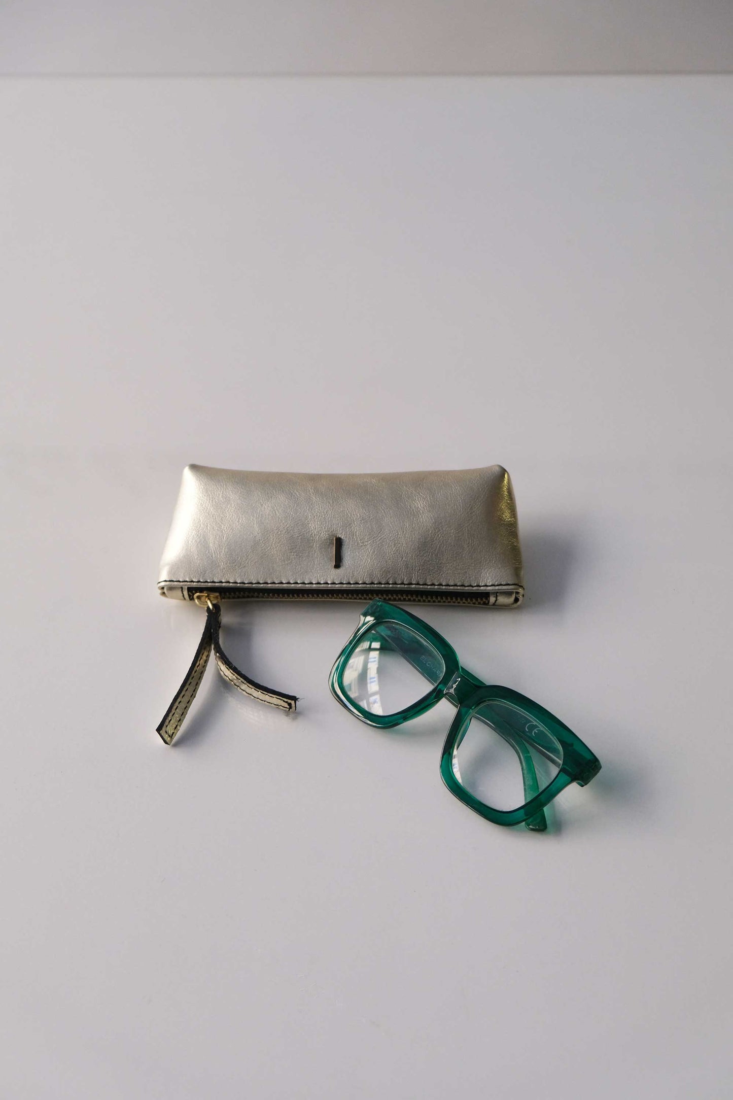 Mix leather laminated golde  – The Sustainable Pochette - Made in Italy