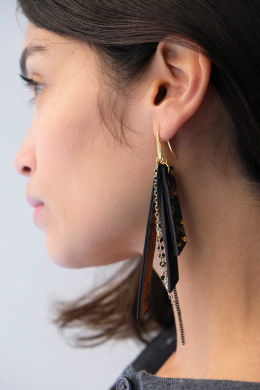 Orecchini Ninfa bronzo - Made in Italy -