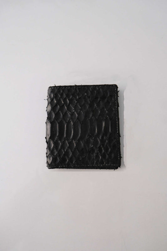 Wallet in Turner python print leather - Black -