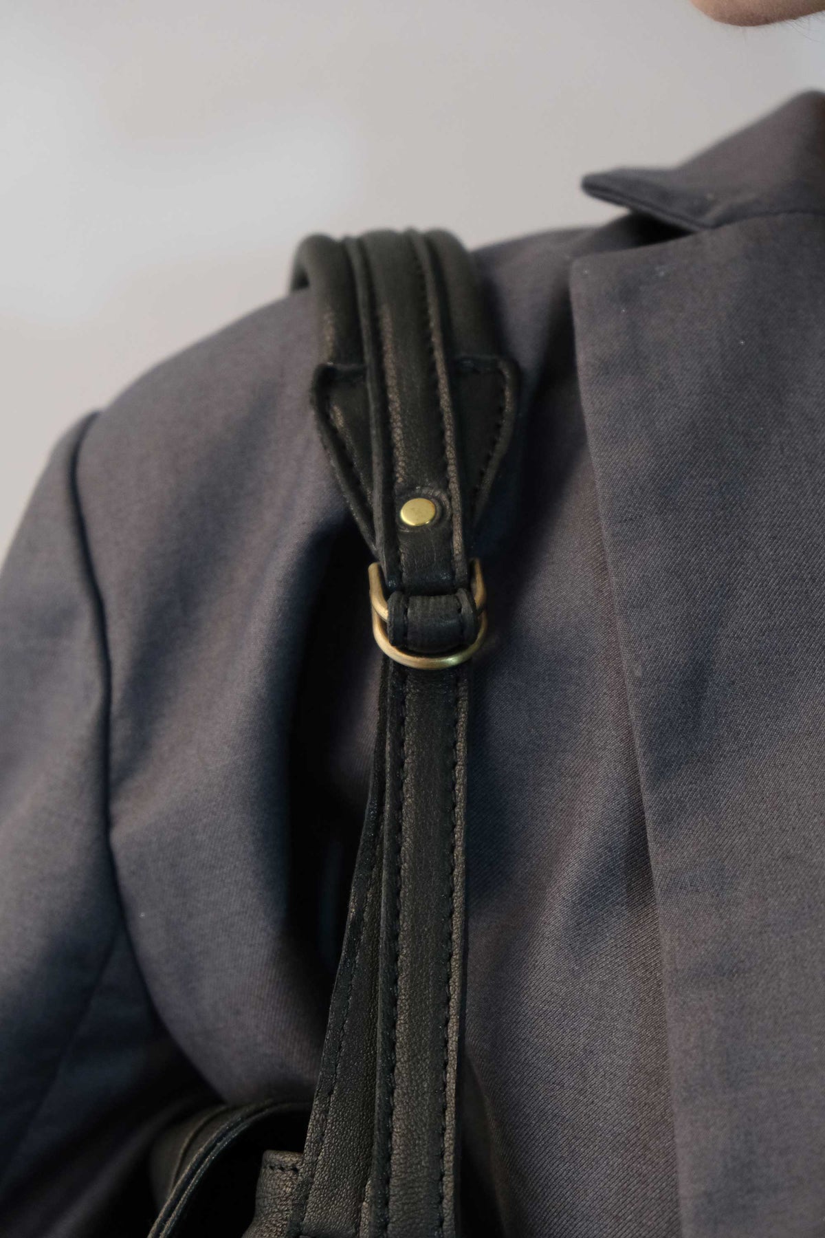 Do mini saddle bag in black soft washed nappa - Made in Italy -