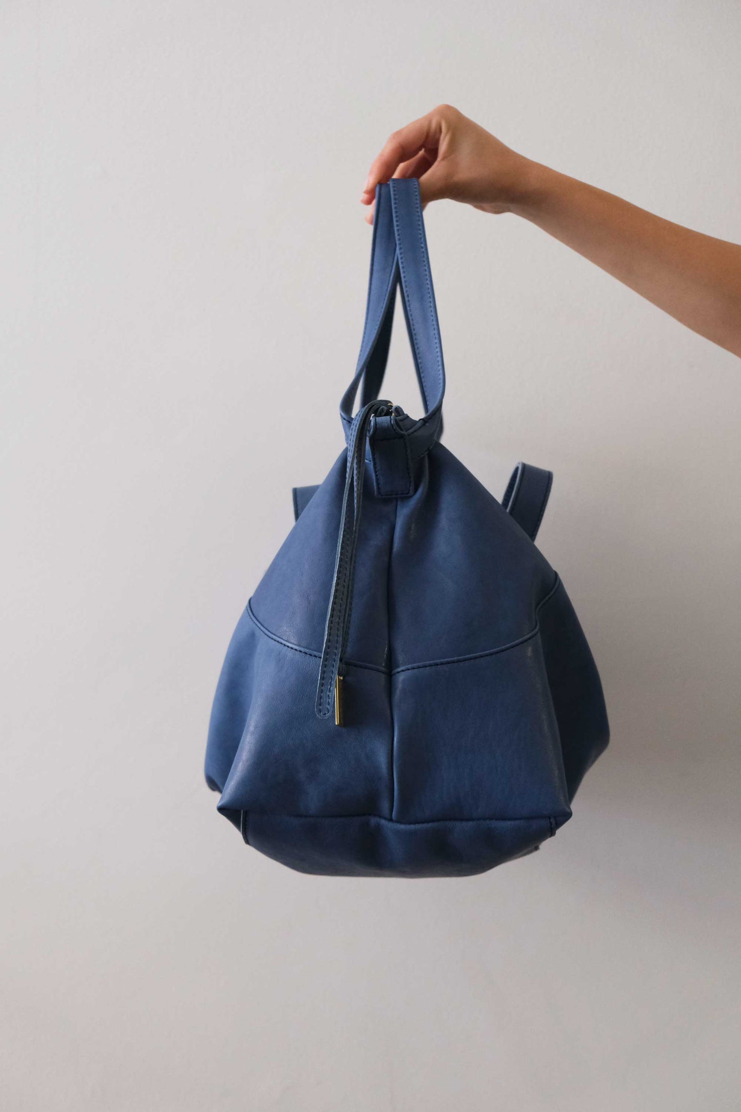 Borsa a tracolla, a mano e a spalla in nappa denim