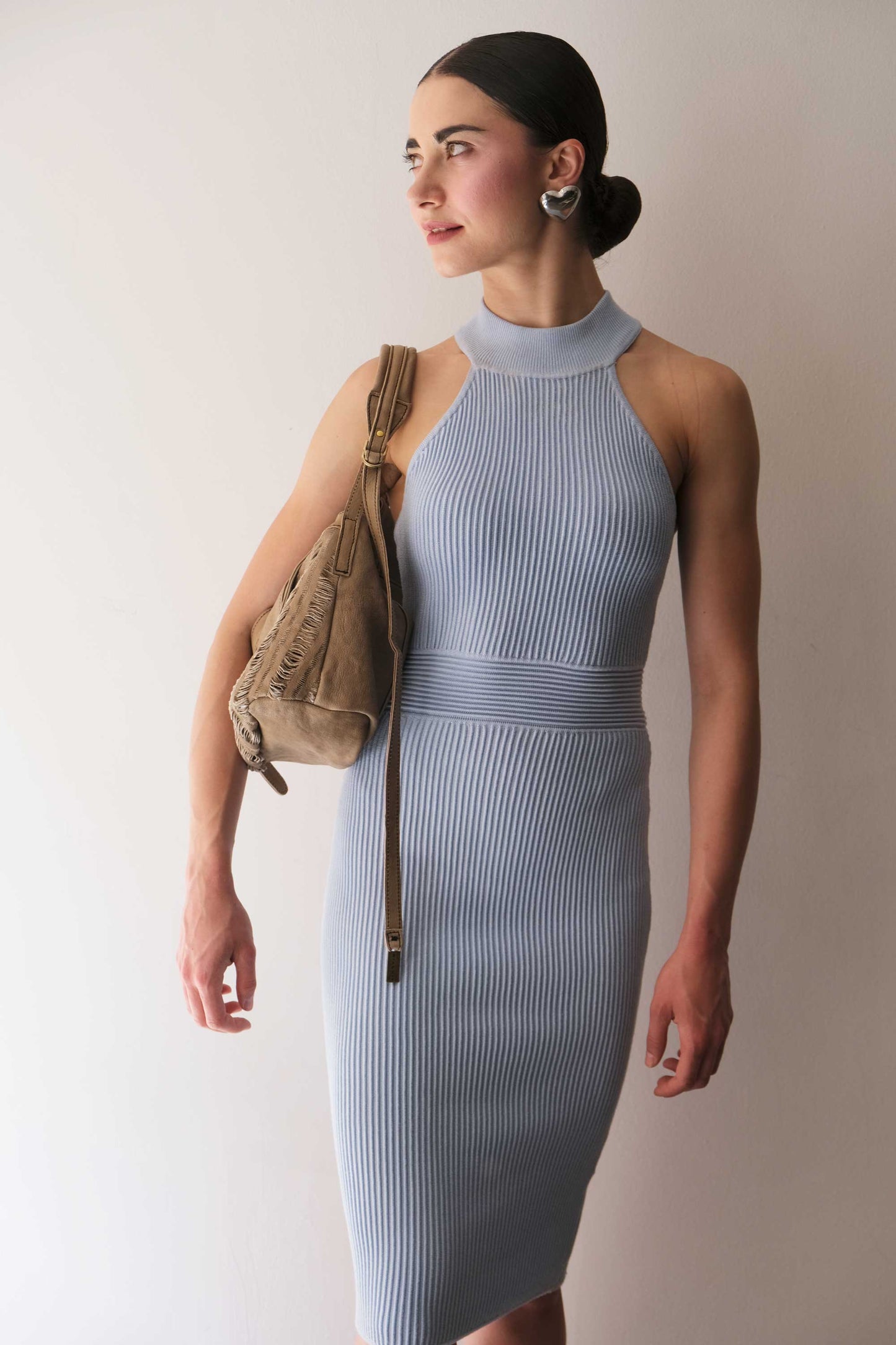 Do saddle bag shark in soft nappa fringe - Made in Italy -