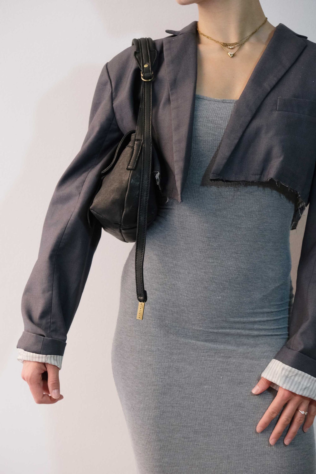 Do mini saddle bag in black soft washed nappa - Made in Italy -