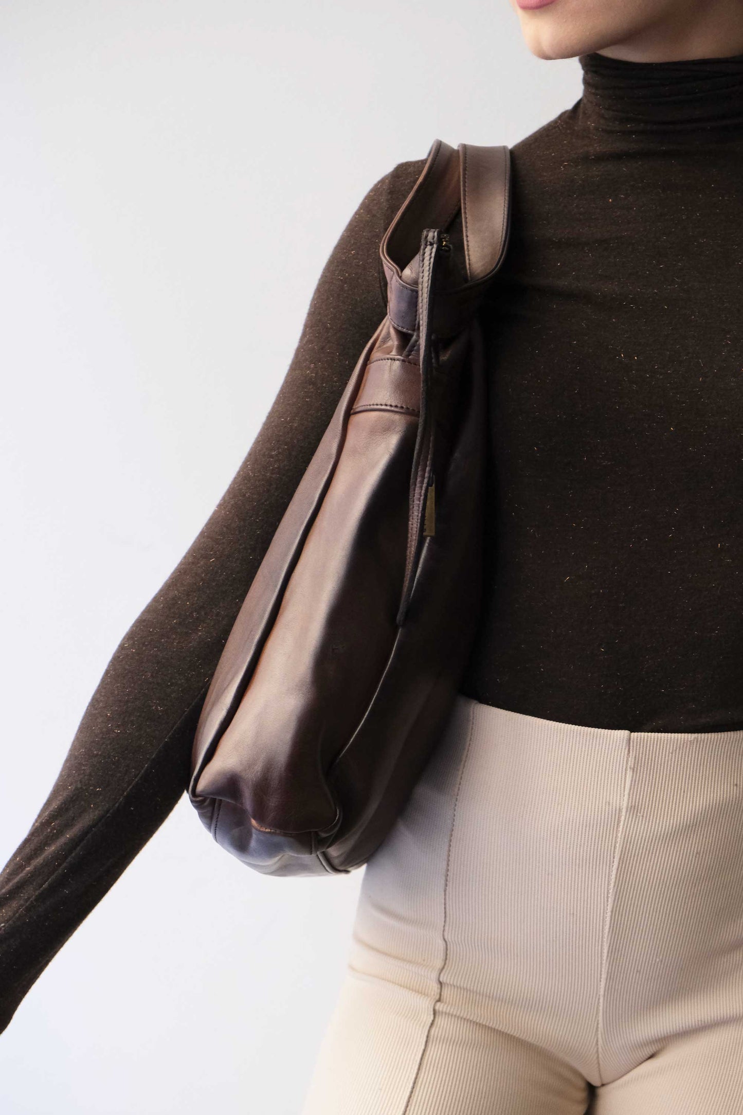 Valy in turner caffè soft calf leather - Made in Italy -