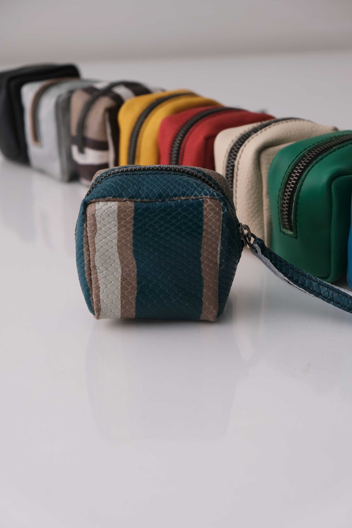 Dream box mini pochette in octane line soft leather