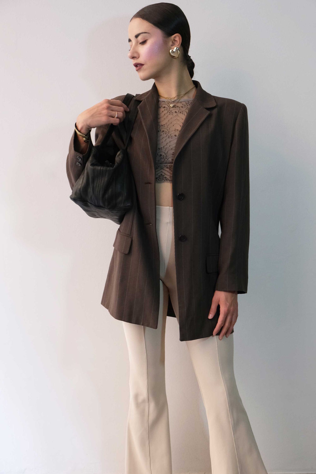 Maribè in black lomè nappa leather – Made in Italy